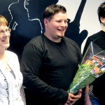 Puheenjohtaja Seija Ojajärvi, yrittäjä Mikko Silvonen ja sihteeri Jaana Kontkanen