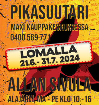 Pikasuutari lomalla 21.6-31.7._24